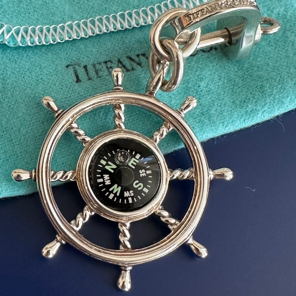 Tiffany & Co. Silver Nautical Wheel Charm